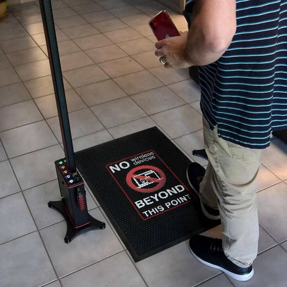 No Wireless Devices Beyond This Point Floor Mat