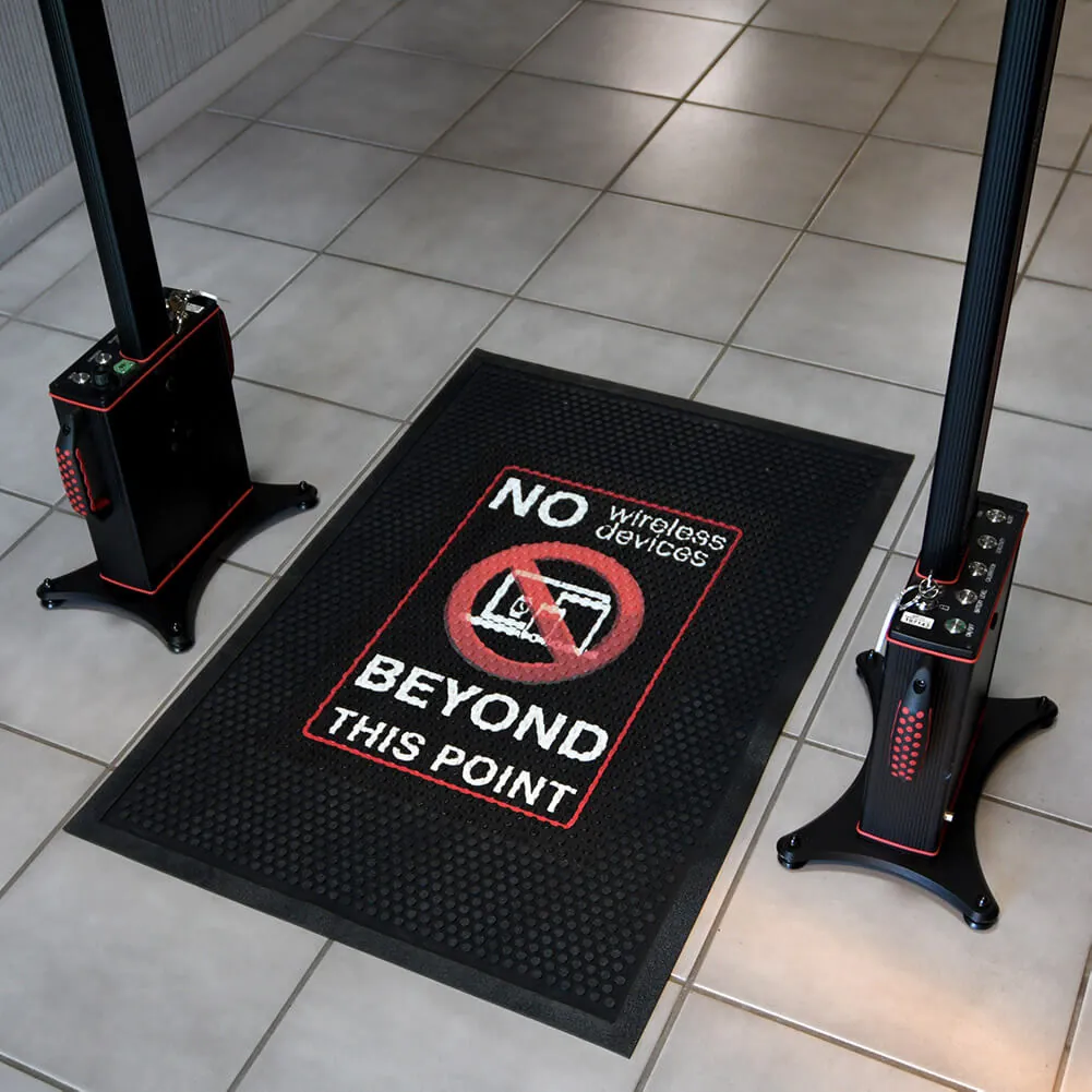 No Wireless Devices Beyond This Point Floor Mat